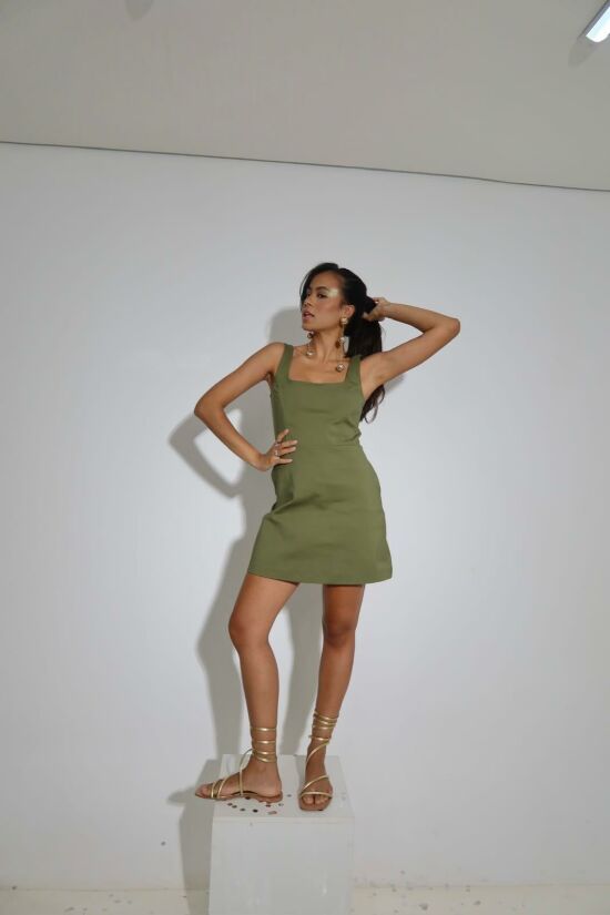 Imagem de Macaquinho Alfaiataria Verde Olívia